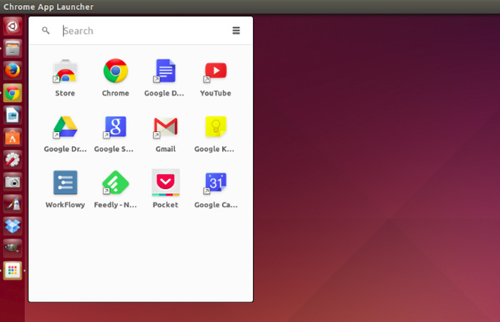 Chrome App Launcher in Ubuntu 14.04