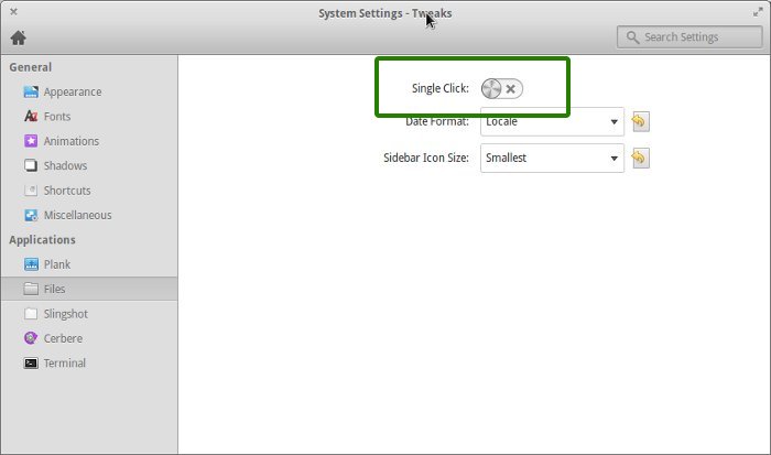 Enable double click in Elementary OS Luna