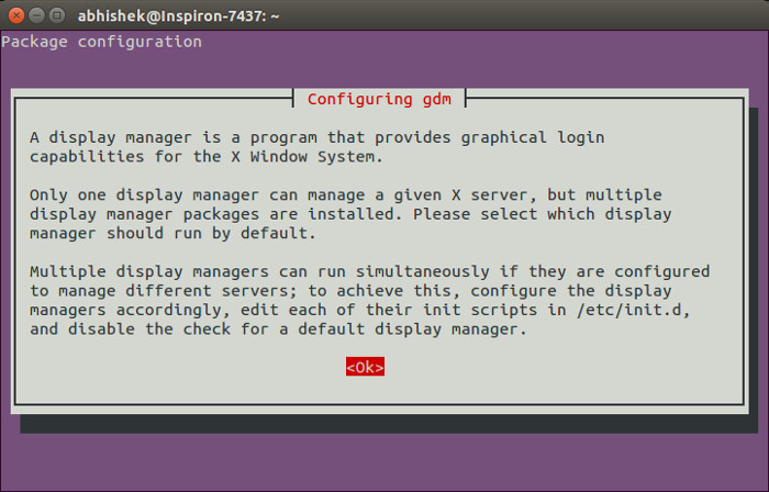 gdm in Ubuntu 14.04