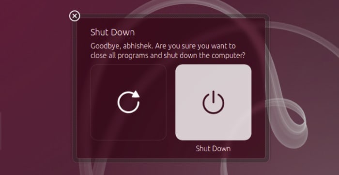 Get rid of shutdown confirmation dialogue box in Ubuntu 14.04