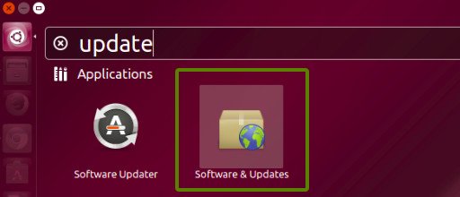 Ubuntu Software Update Settings