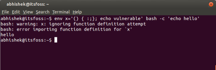 Check Linux for Shellshock vulnerability 
