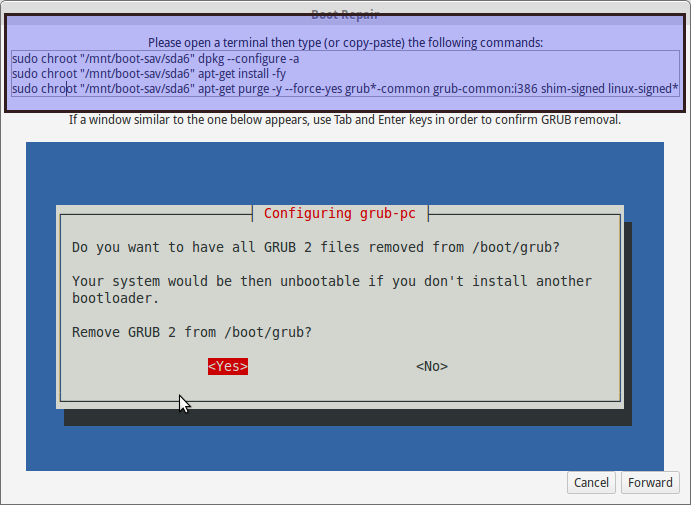 Fixing Grub issue in Ubuntu Linux