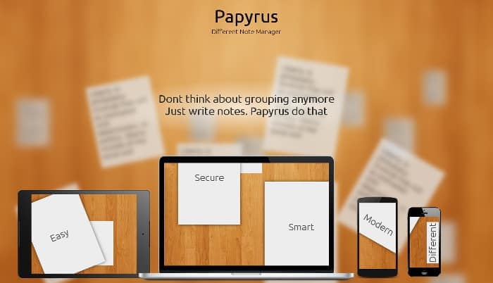 Papyrus Note Taking App