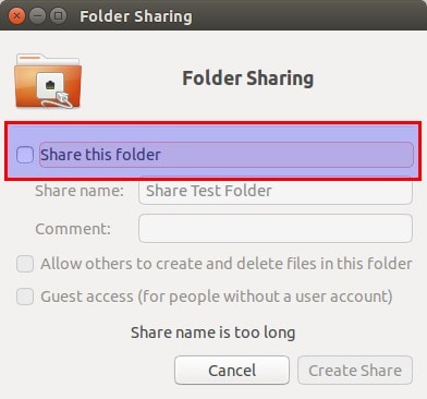 Share folders in Ubuntu and Windows