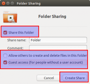 Share Folders On Local Network Between Ubuntu And Windows