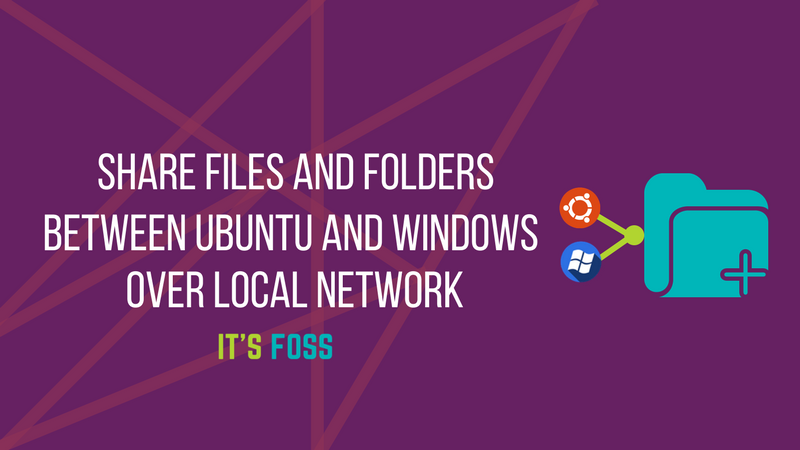 Share files between Windows and Linux on local network