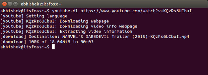 youtube-dl in Ubuntu 14.04