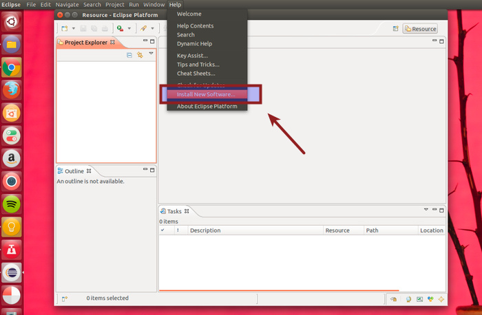 Install New Software in Eclipse in Linux Ubuntu