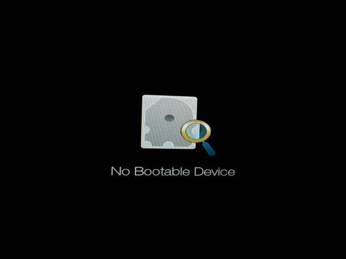 windows 10 no bootable device found