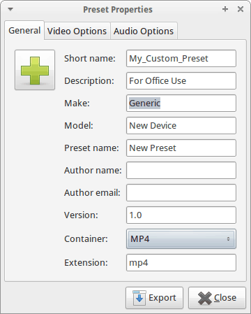 add preset for your device in arista