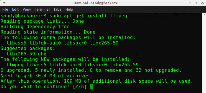 install ffmpeg in ubuntu based distros