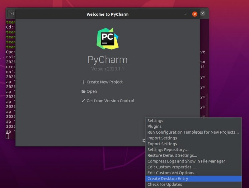 Create desktop entry for PyCharm in Linux
