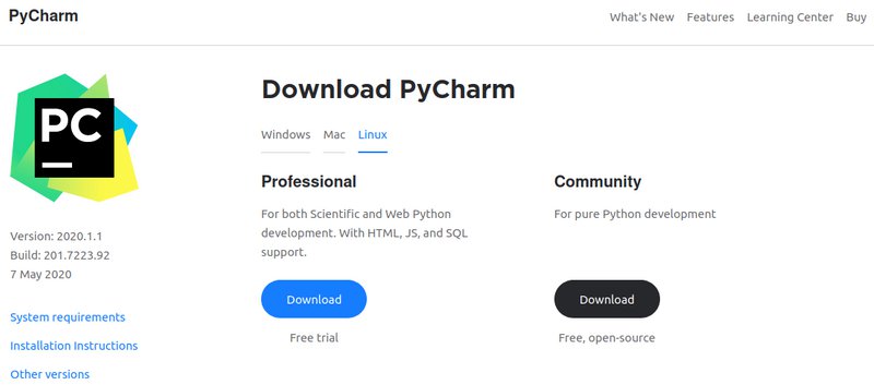 Pycharm Linux Download