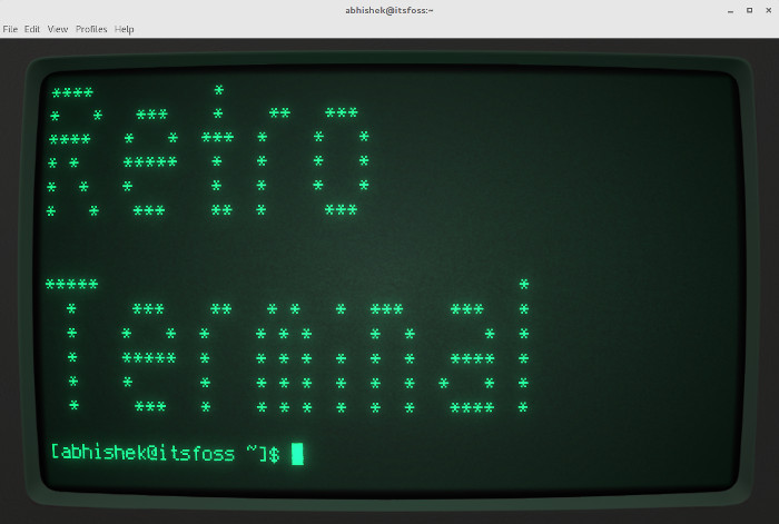 cool retro terminal