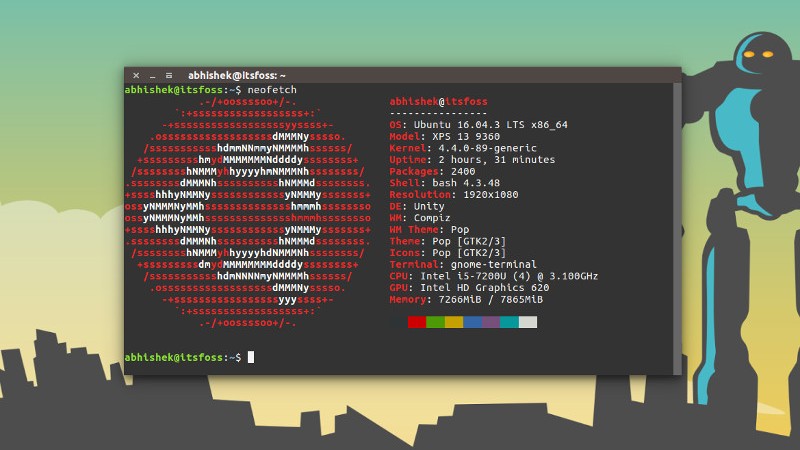 printing ascii art in terminal with characters