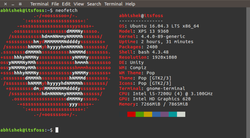 Display Linux distro logo in terminal in ascii form