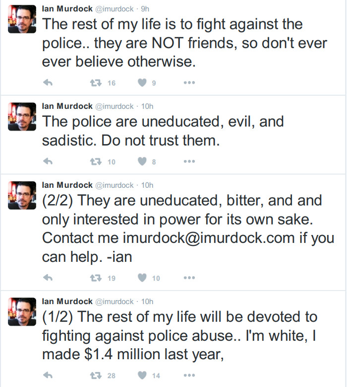 Ian Murdock Tweets before death