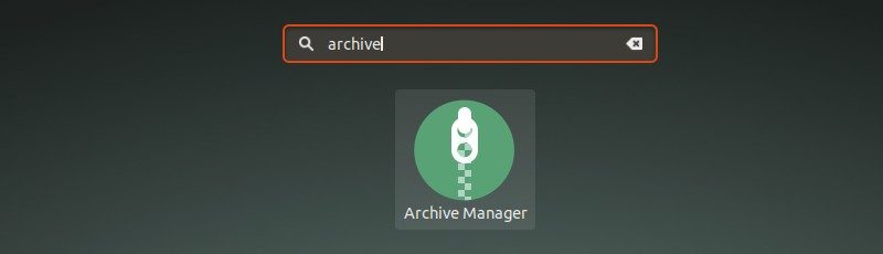 Archive Manager Ubuntu