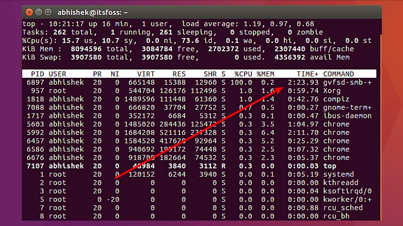 gvfsd-smb-+ taking 100% CPU in Ubuntu 16.04