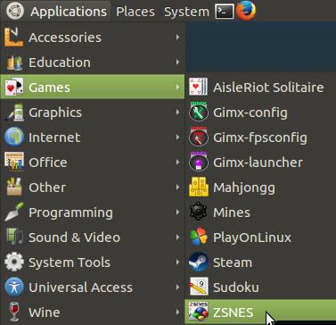 ZSNES in Ubuntu