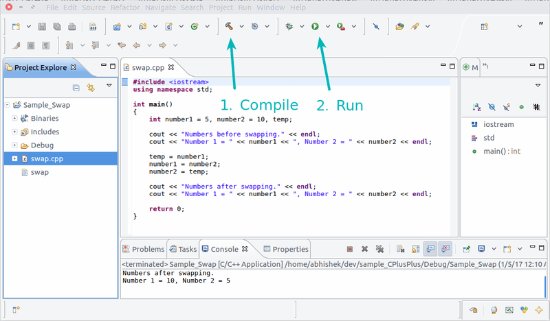 Configure Eclipse for C++ development in Ubuntu Linux