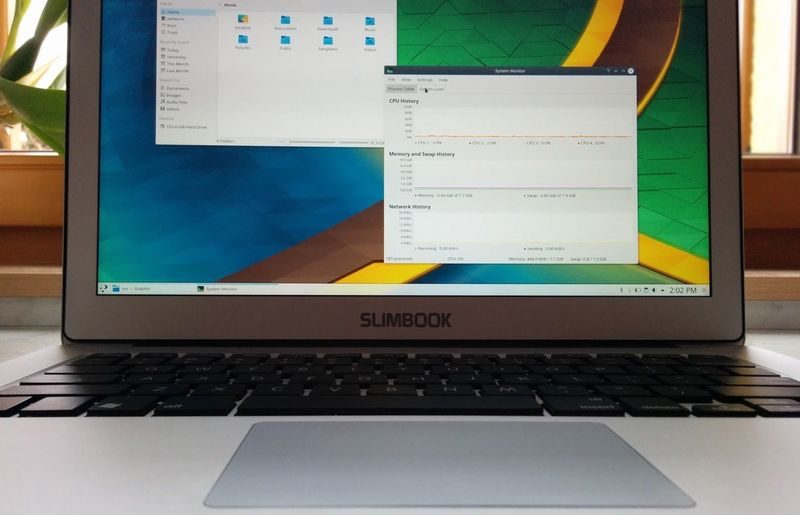 KDE Slimbook running KDE Neon