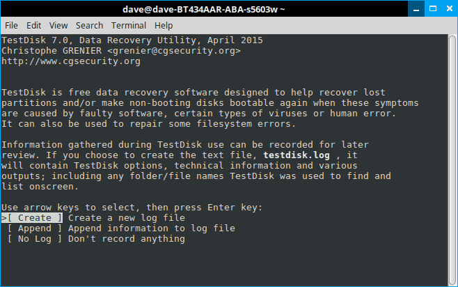 How to recover deleted files in Linux using TestDisk