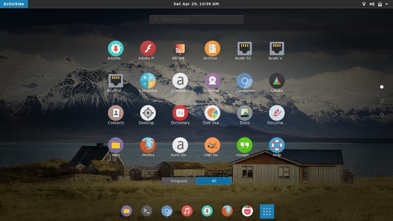 Gnome Menu