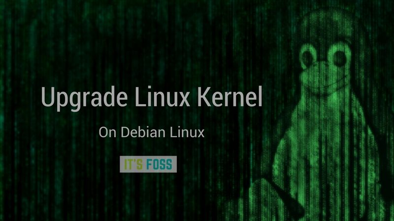 How to upgrade Linux kernel in Debian