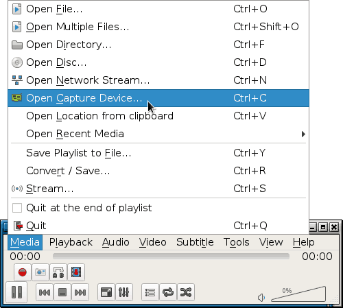 VLC gives you access to a variety of capture devices: webcam, DVB card, ...