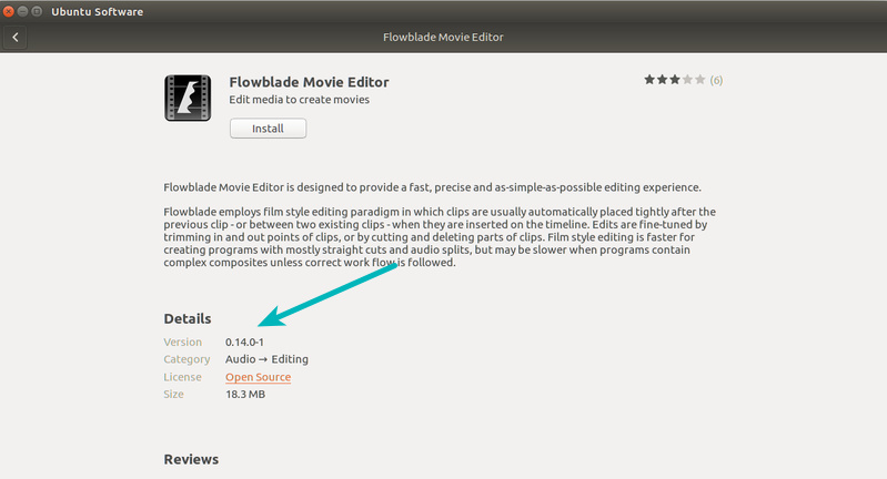 Know the version of a program before installing in Ubuntu Software Center