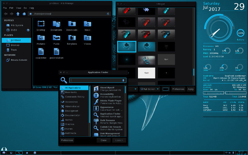 Viperr Linux desktop