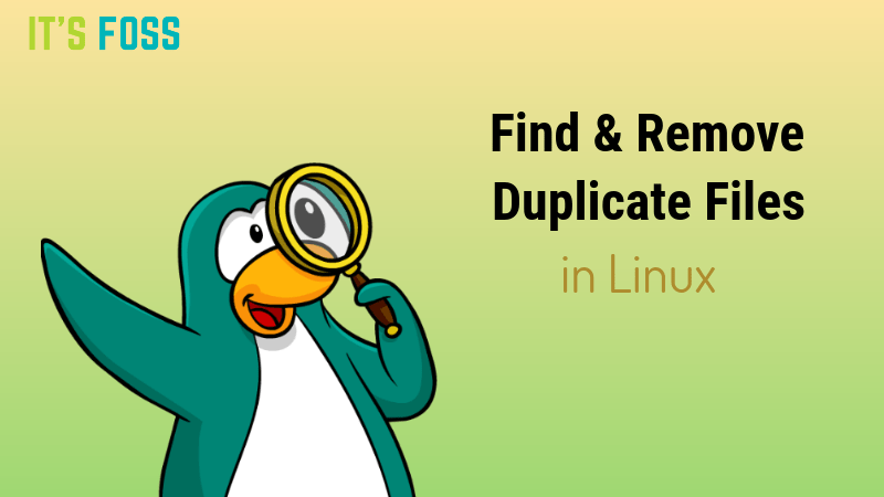 Remove Duplicate Files Linux Command Line