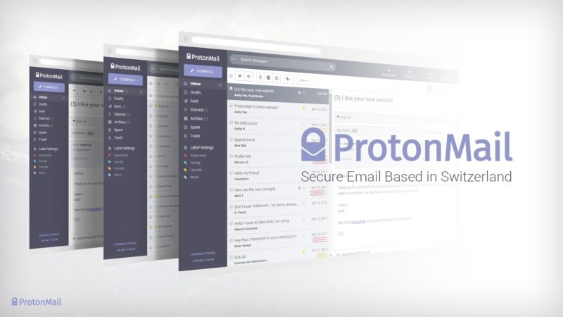 ProtonMail email service provider
