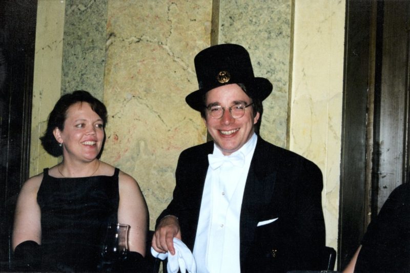 Linus Torvalds with his wife Tove Monni Torvalds