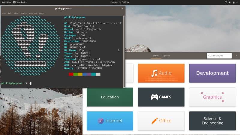 Pop!_OS Screenshot