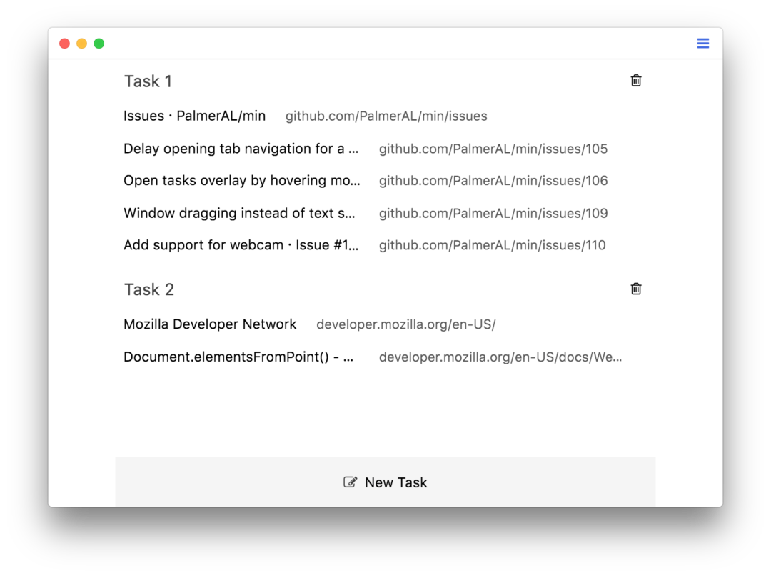 Min: An Open Source Web Browser for Minimalists