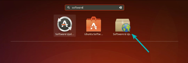 Software and Updates in Ubuntu