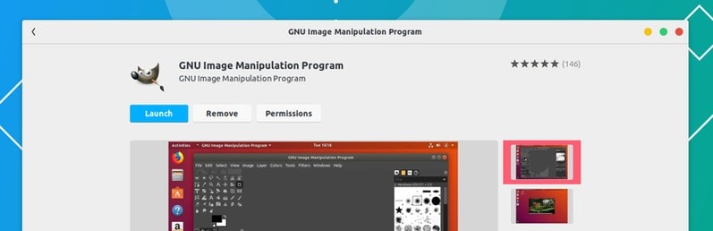 Install GIMP from Ubuntu Software Center Ubuntu