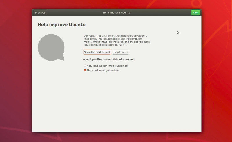Opt out of data collection in Ubuntu 18.04