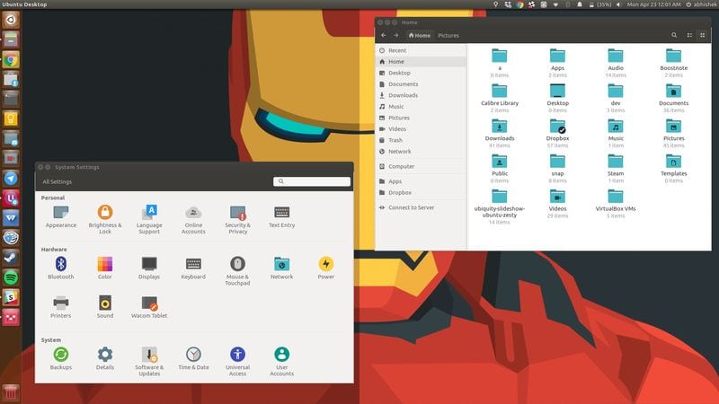 Pop icons in Ubuntu