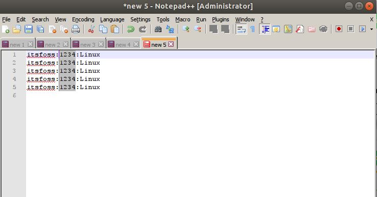 column-notepad++