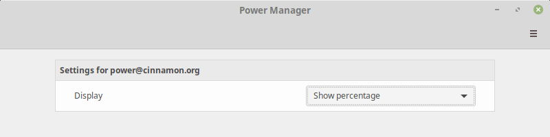 Display battery percentage in Linux Mint 19