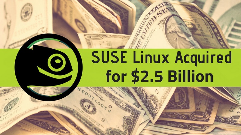 SUSE Linux sold for $2.5 billion