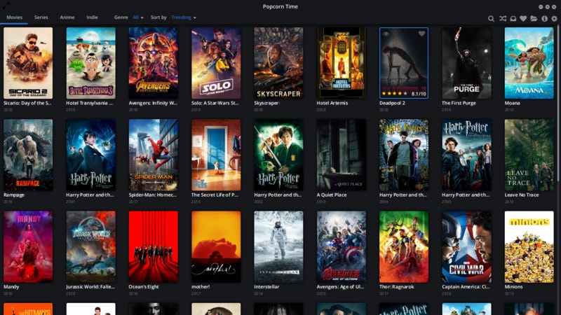 popcorn time linux mint 18