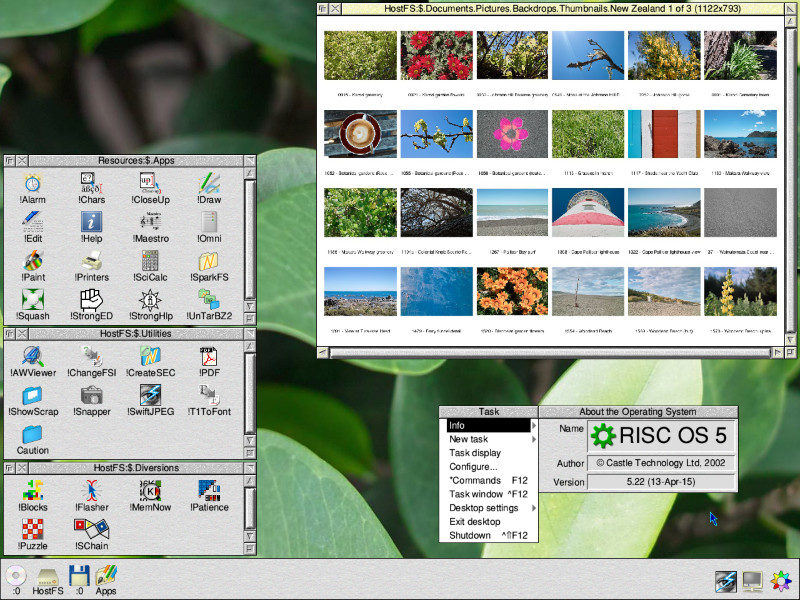 a screenshot of risc os