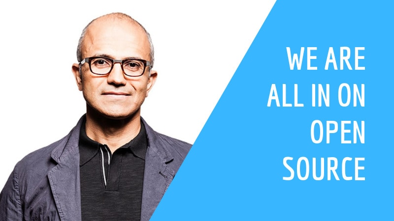 Microsoft CEO Satya Nadella quote on open source