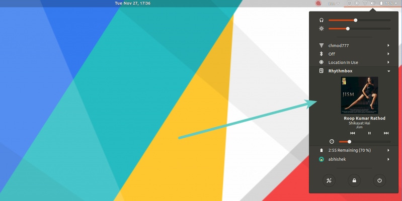 Media Player Indicator GNOME Extension puts media player controls back in the system tray