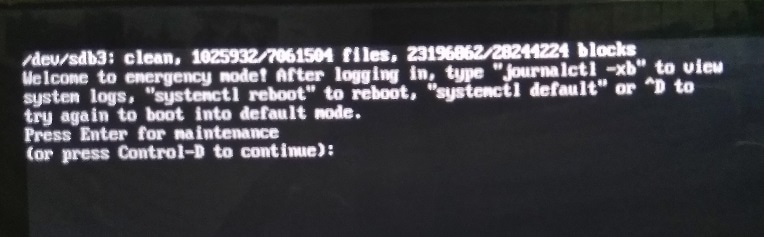 systemctl boot failure in Ubuntu